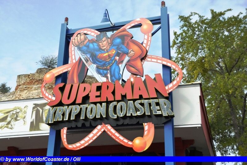 Superman Krypton Coaster @ Six Flags Fiesta Texas Warner
